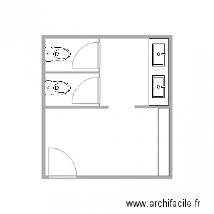 Salle de bain Femme. Plan de 0 pièce et 0 m2