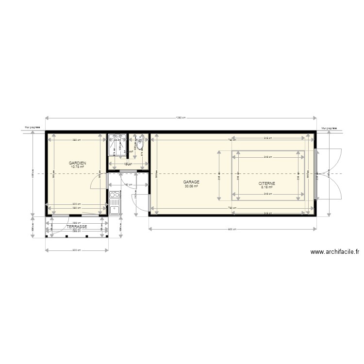 Gardien Mada. Plan de 0 pièce et 0 m2