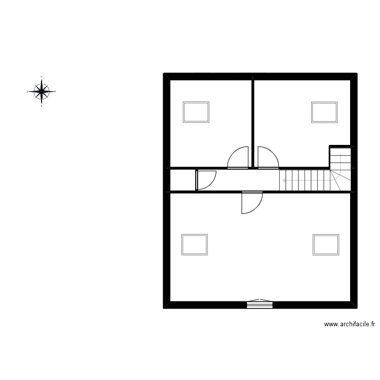 362 BLANC. Plan de 7 pièces et 117 m2