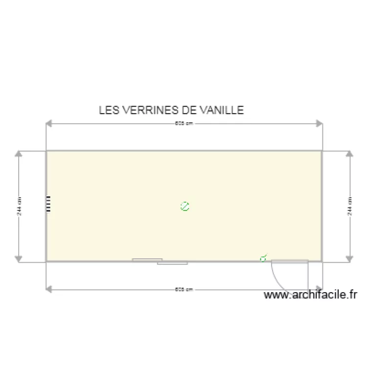 LES VERRINES DE VANILLE. Plan de 
