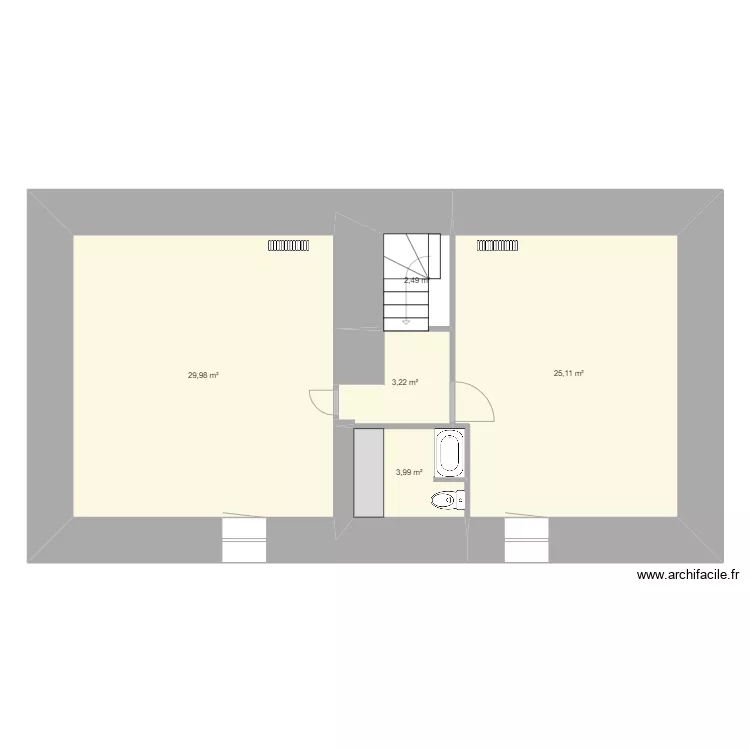 La Noe Hat - Etage. Plan de 