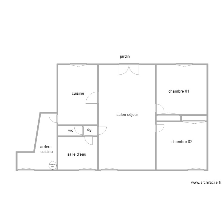 garceau. Plan de 0 pièce et 0 m2