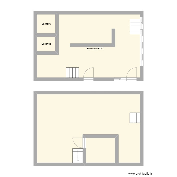 XXL_plan_RPAL. Plan de 5 pièces et 82 m2