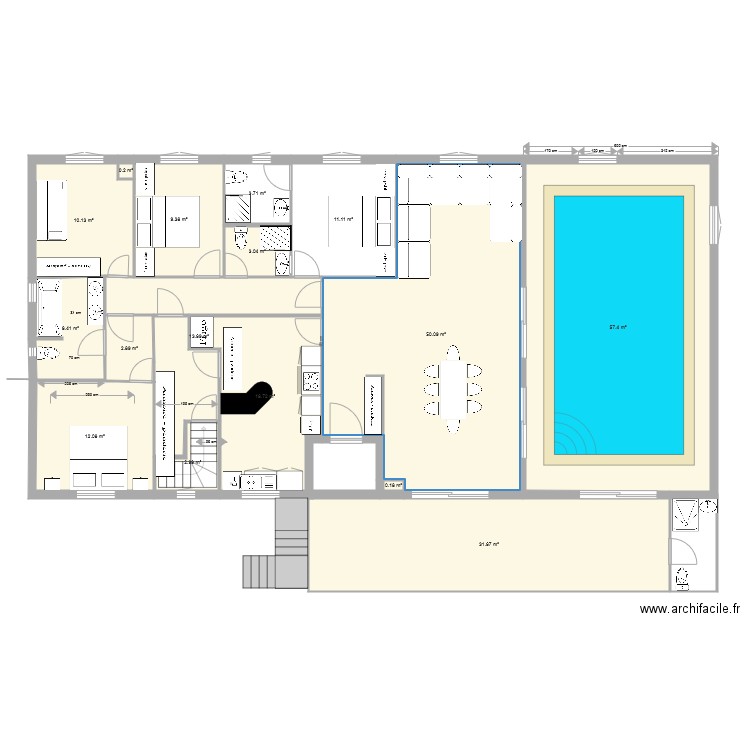 cabine piscine 3 08 2018. Plan de 0 pièce et 0 m2