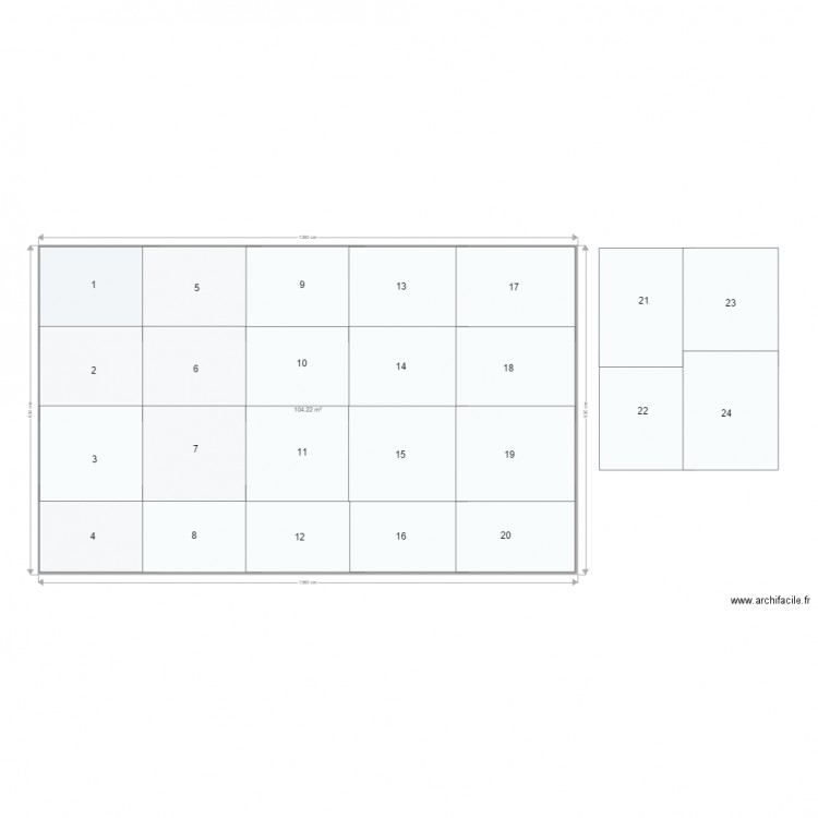 Plan Laurent Trellis dalles Calpinage. Plan de 0 pièce et 0 m2