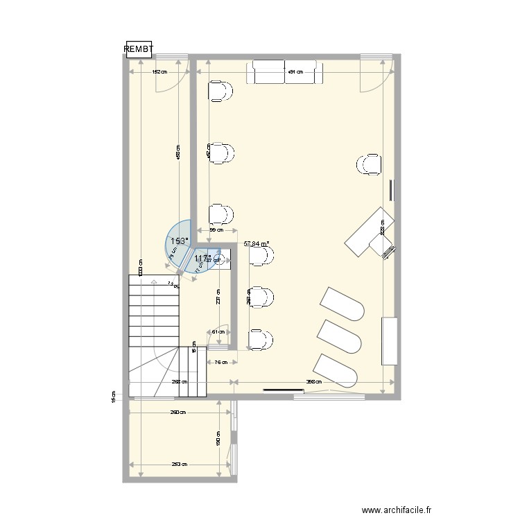 modul hair rdc. Plan de 0 pièce et 0 m2