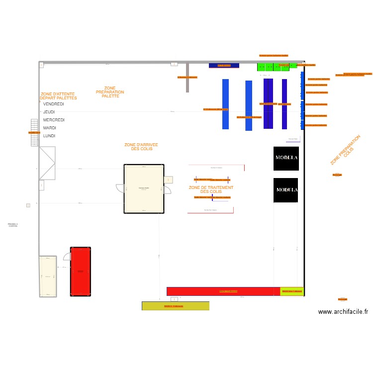 PLAN du MC test 1. Plan de 3 pièces et 56 m2