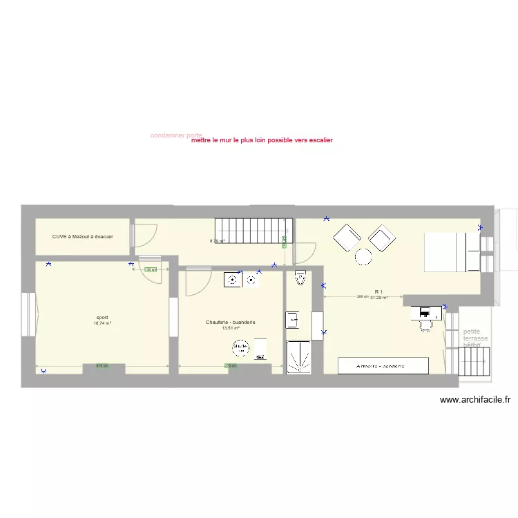 Baucq House Ma. Plan de 