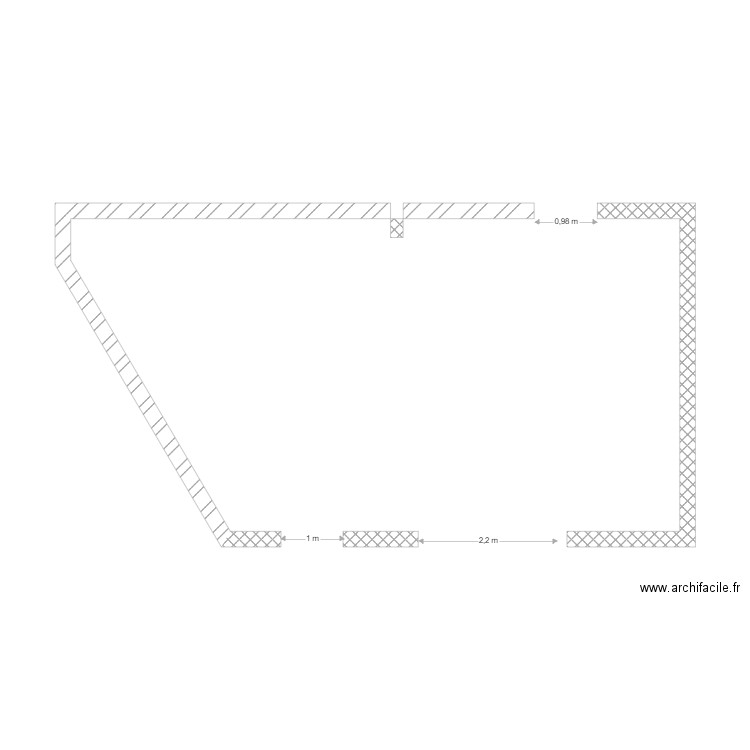 placo salon. Plan de 0 pièce et 0 m2