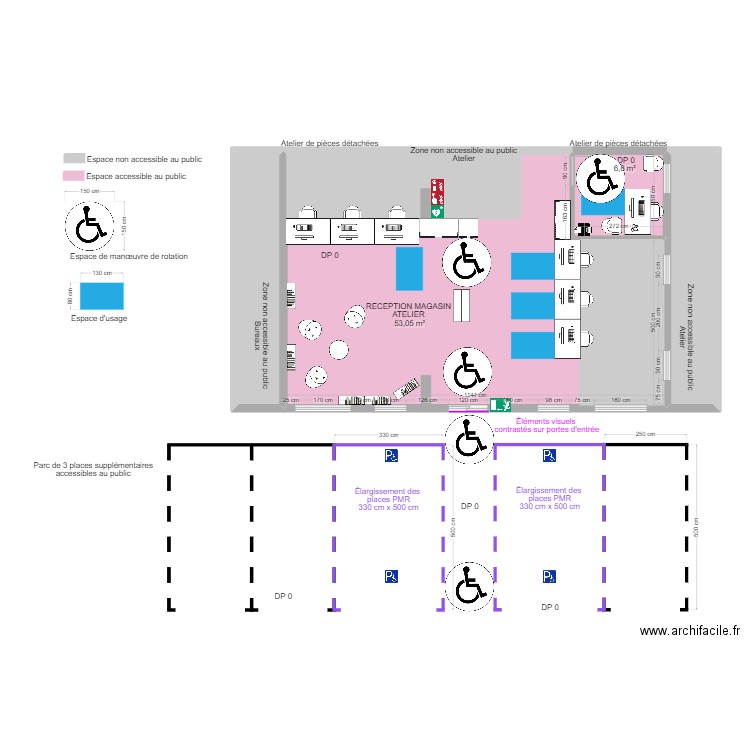 IVECO NORD SITE LESQUIN SERVICE ATELIER APRES TRAVAUX. Plan de 6 pièces et 132 m2