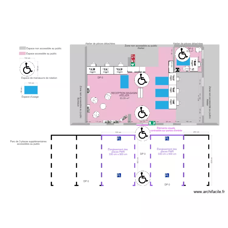 IVECO NORD SITE LESQUIN SERVICE ATELIER APRES TRAVAUX. Plan de 