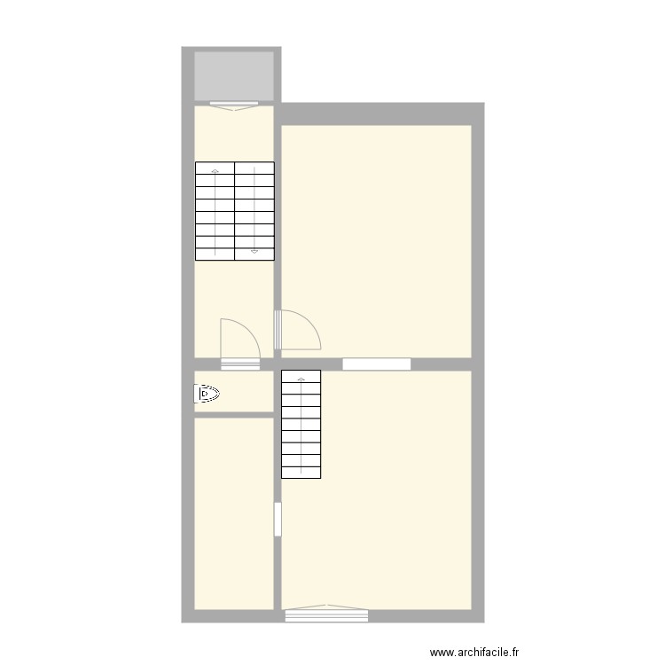 Tabellion 3e étage brut. Plan de 0 pièce et 0 m2