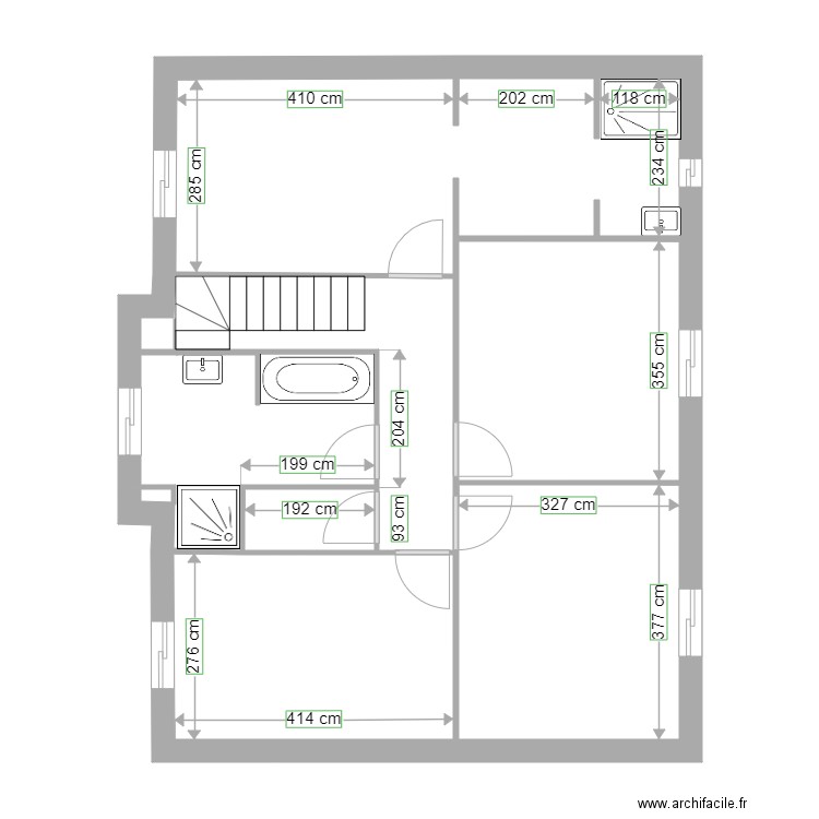 SCHNEIDER . Plan de 9 pièces et 145 m2