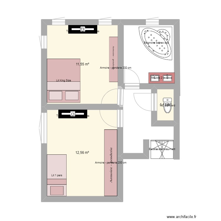 boris  etage2.. Plan de 0 pièce et 0 m2