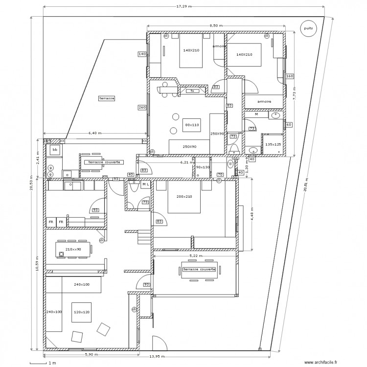 villa 25 RCH plein sud . Plan de 0 pièce et 0 m2