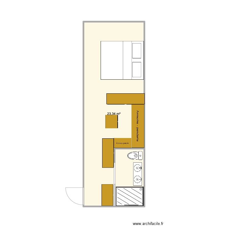 chambre Amel. Plan de 0 pièce et 0 m2