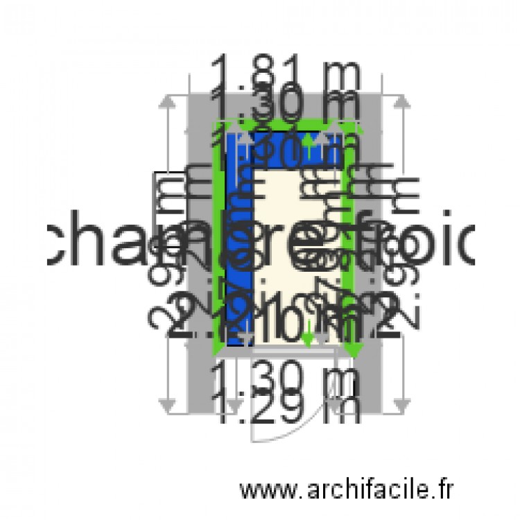 chambre froide. Plan de 0 pièce et 0 m2