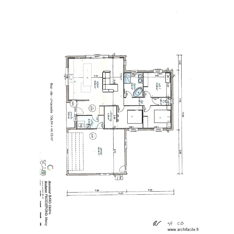 Maison v1 avec élec. Plan de 0 pièce et 0 m2