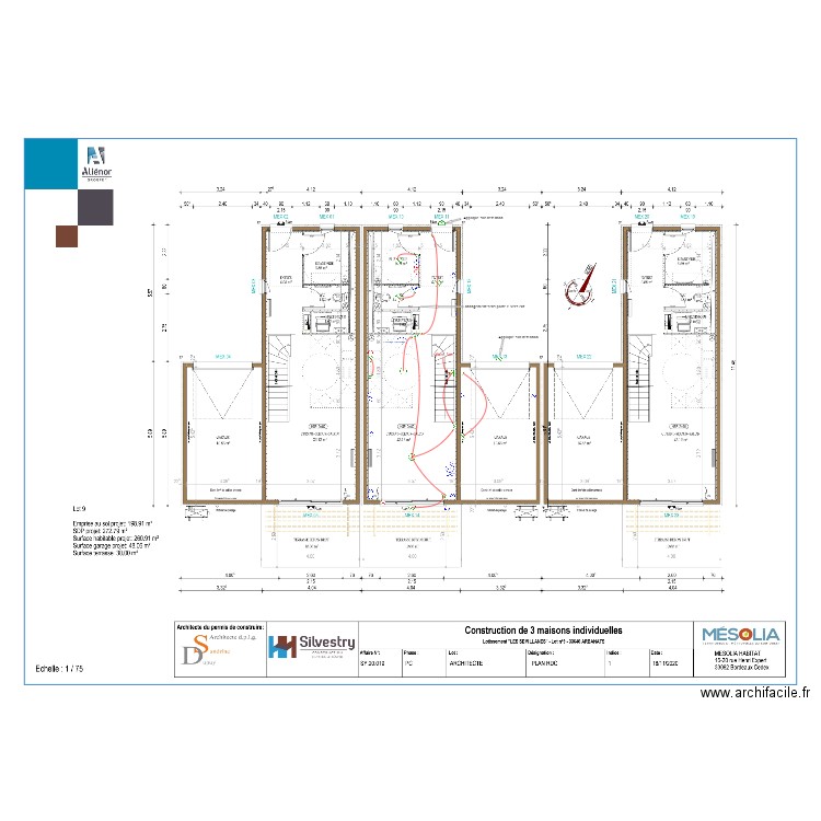 ARBANATS RDC SOCUB . Plan de 0 pièce et 0 m2