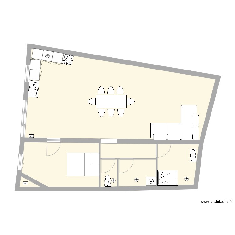 seb app1 vmc. Plan de 6 pièces et 72 m2