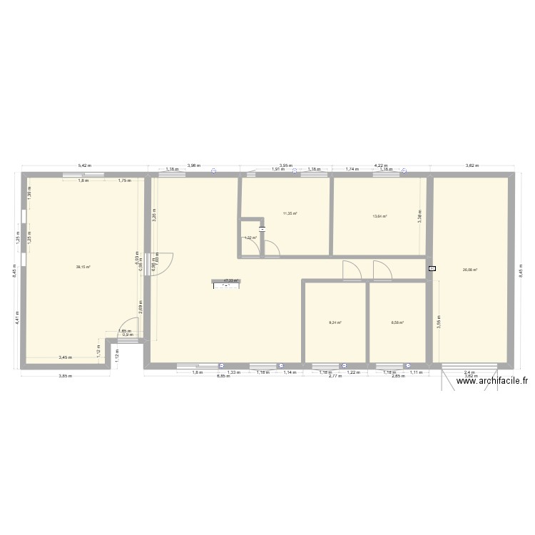 maison 1. Plan de 0 pièce et 0 m2