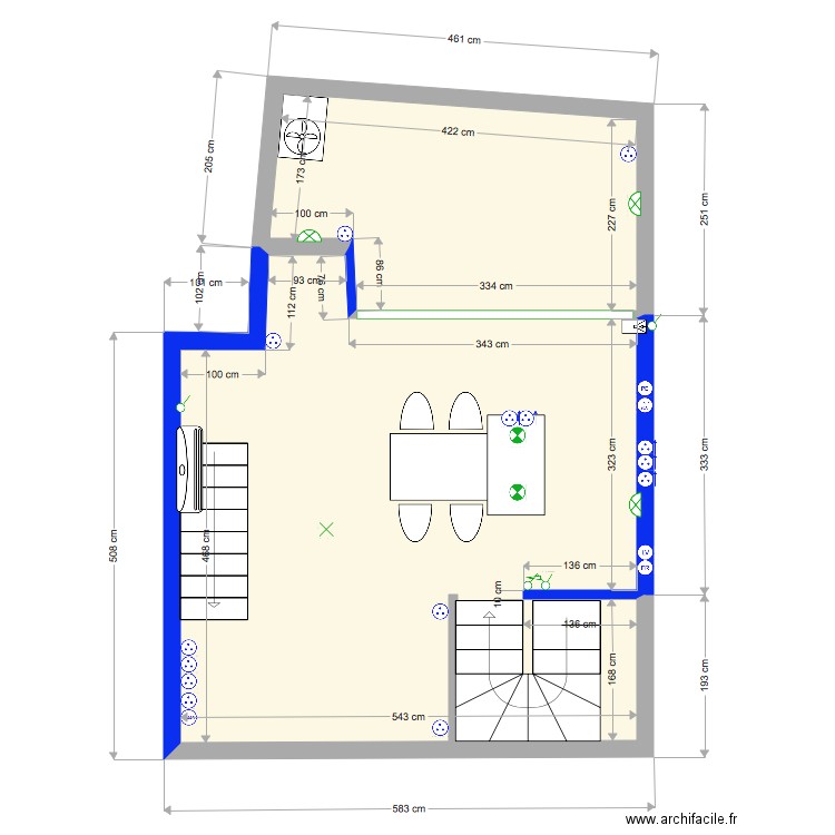 2 eme étage Projet Barr1. Plan de 0 pièce et 0 m2