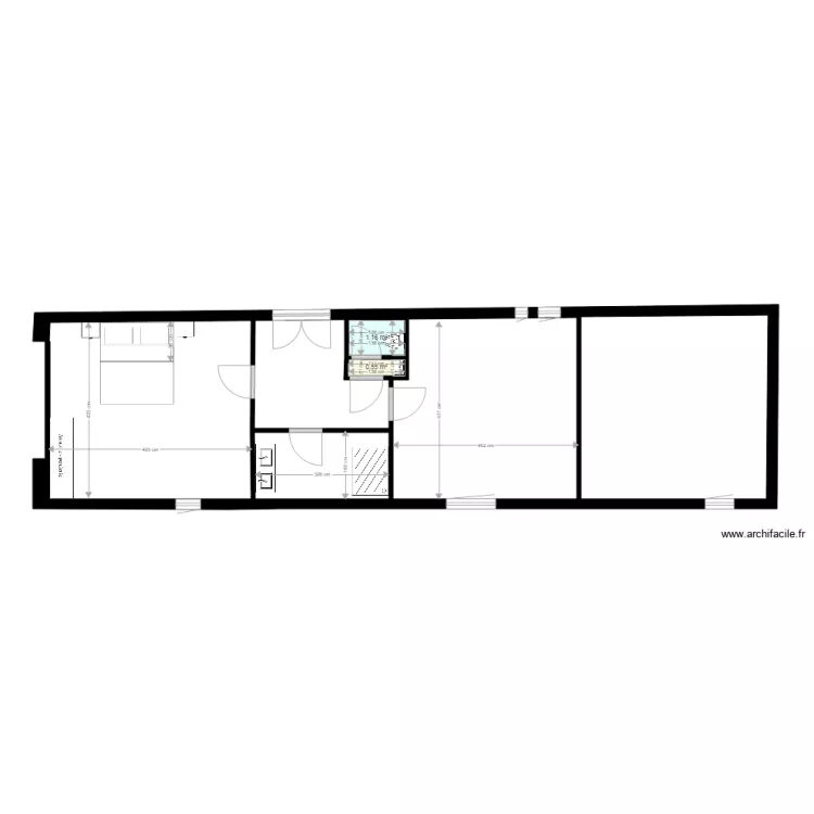 Am&eacute;nagement Grange 2 Montoison 8. Plan de 