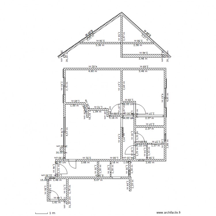 saly 3-3 extension mesures . Plan de 0 pièce et 0 m2