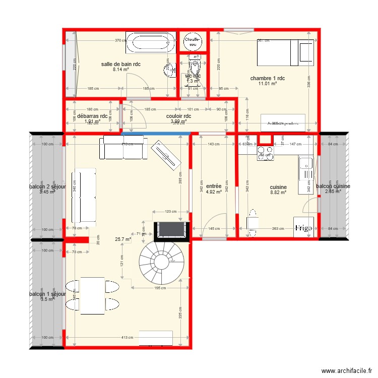 BI 3208. Plan de 0 pièce et 0 m2