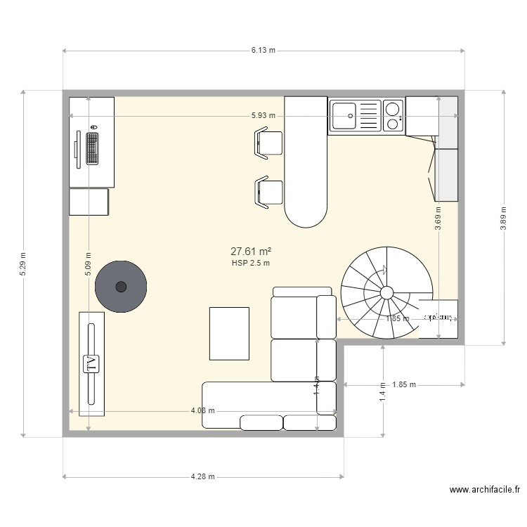 RDC Charles. Plan de 0 pièce et 0 m2