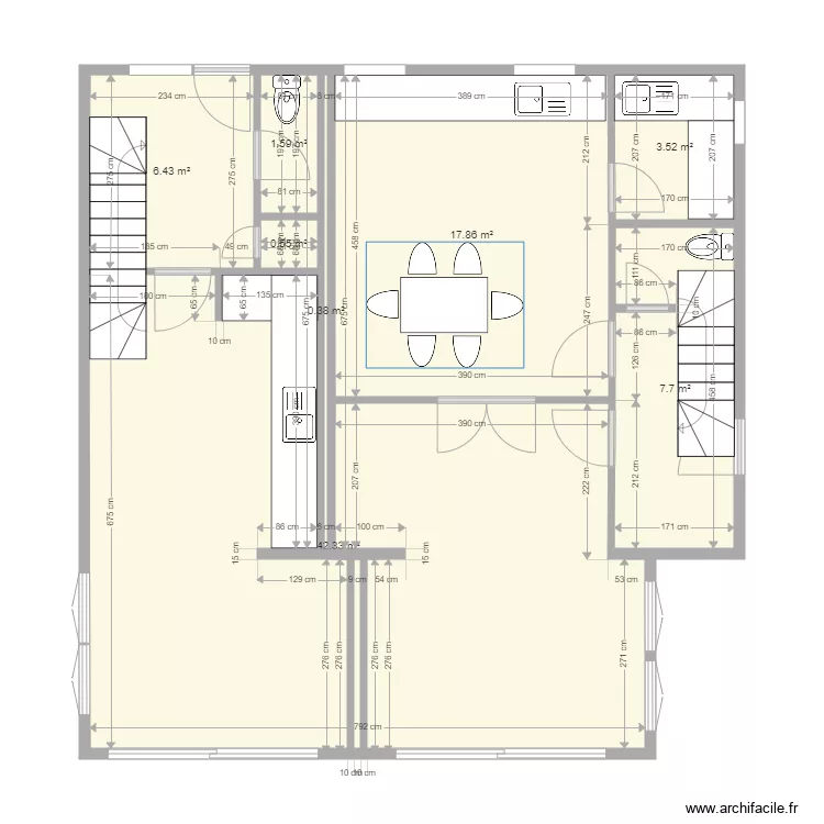 1 and 2 ground floor revised larger lounge V3 STRAIGHT STAIRS smaller utility and kitchen. Plan de 
