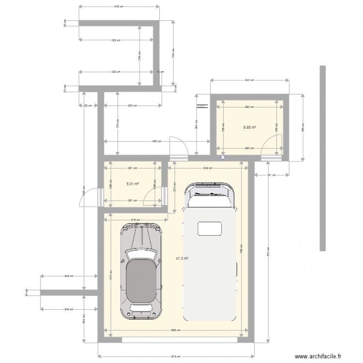 ok garageb. Plan de 0 pièce et 0 m2