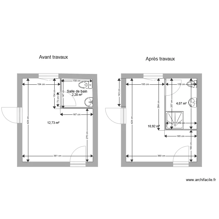 Sdb DELEAGE. Plan de 