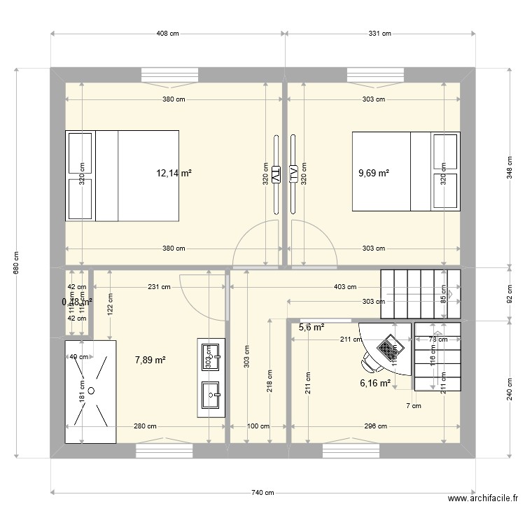 bizet1er. Plan de 0 pièce et 0 m2
