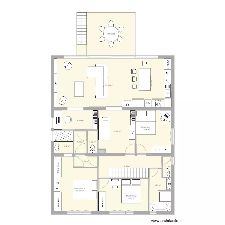 Etage mésange aprés travaux v3. Plan de Etage mésange aprés travaux v3. Plan de