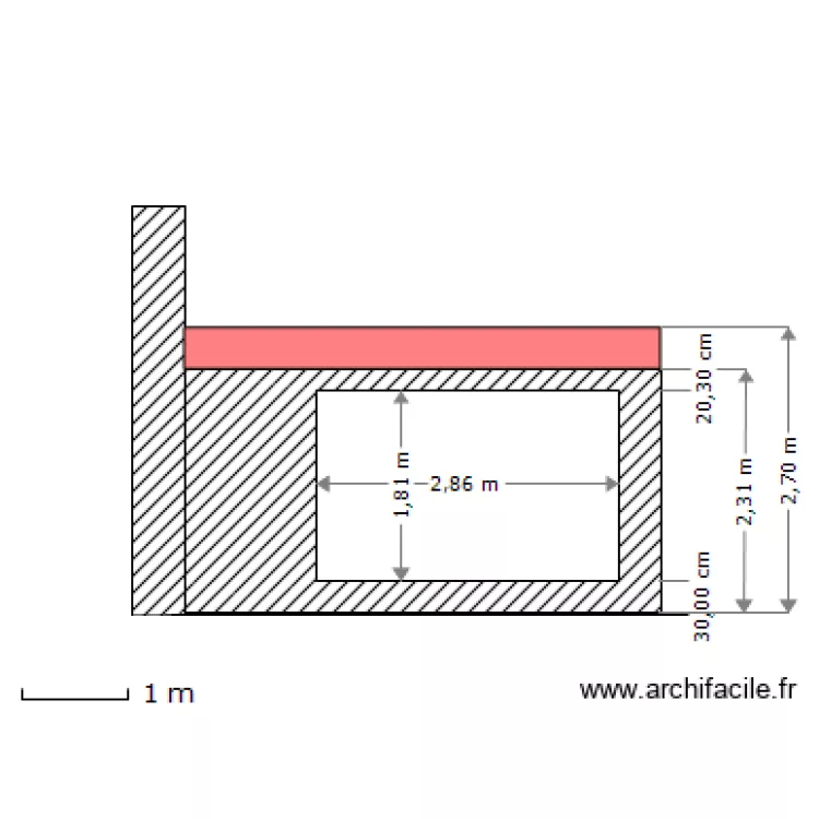 Preau 1 Face SUD. Plan de 