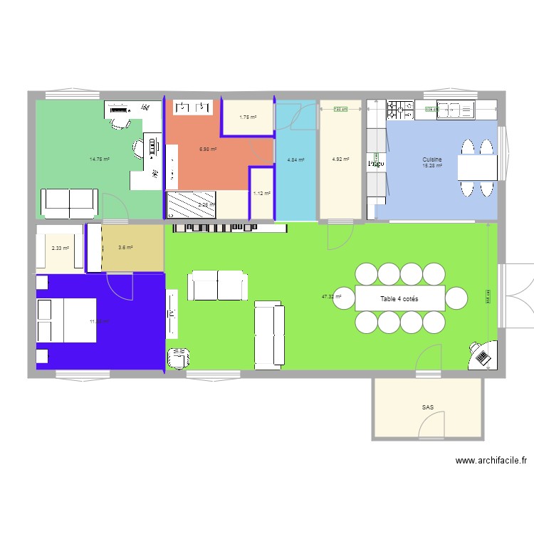 maison v21. Plan de 0 pièce et 0 m2