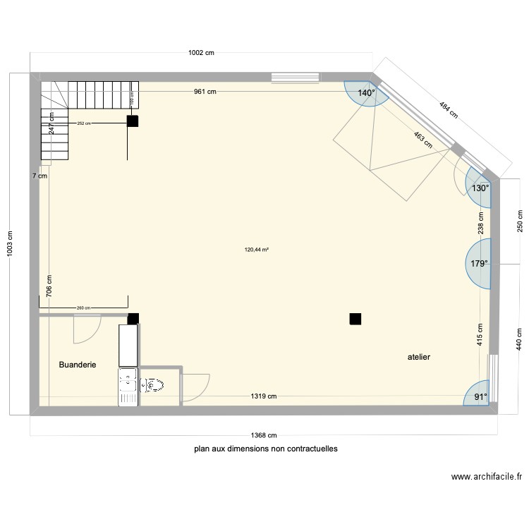 garage cotation. Plan de 0 pièce et 0 m2