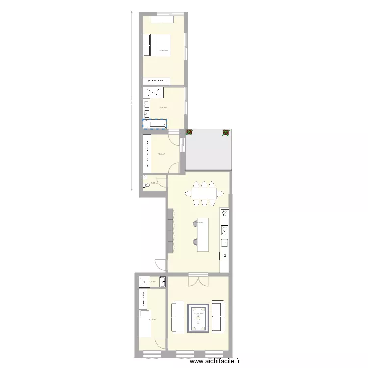 DEFACQ ETAGE 2. Plan de 