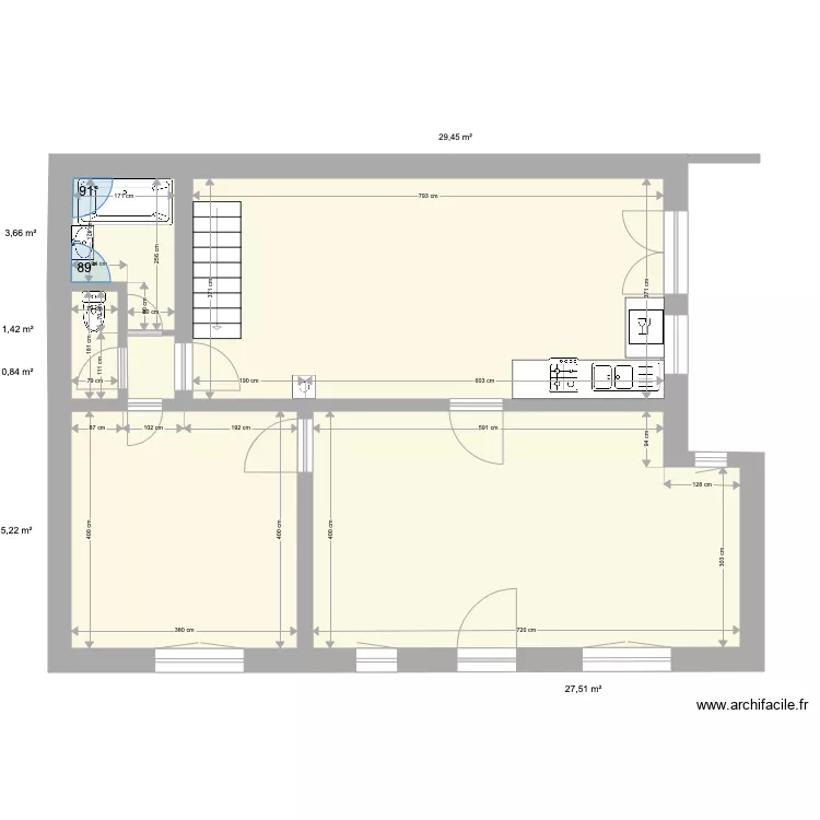 rez Choucas original. Plan de 