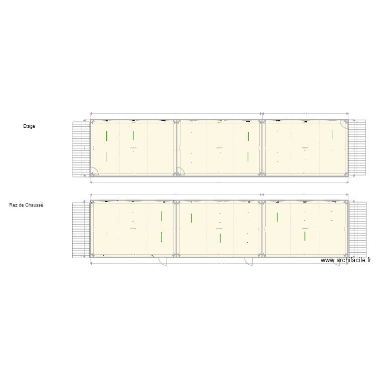 Ecole libre de Pepinster. Plan de 6 pièces et 317 m2