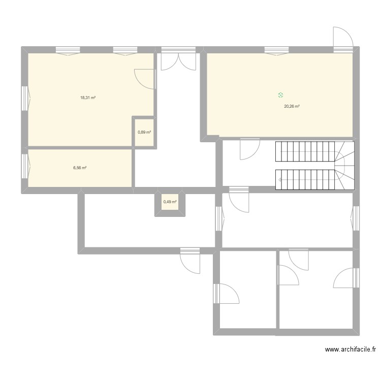 maisonorion3. Plan de 5 pièces et 47 m2
