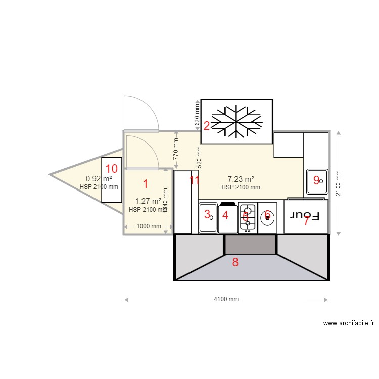 food truck 1. Plan de 0 pièce et 0 m2