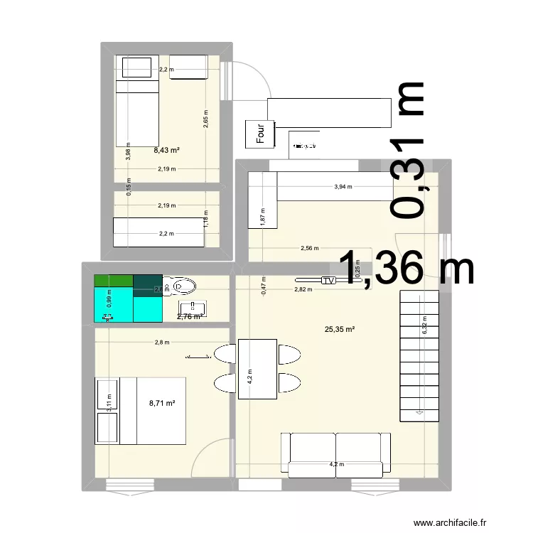 MAISON RDC. Plan de 