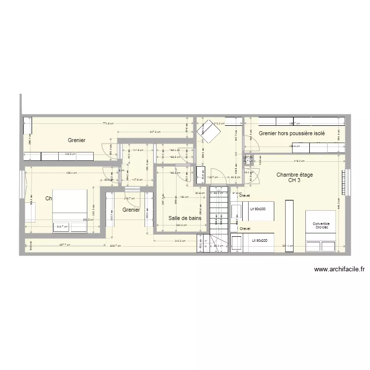 Ch etage Wa2. Plan de Ch etage Wa2. Plan de