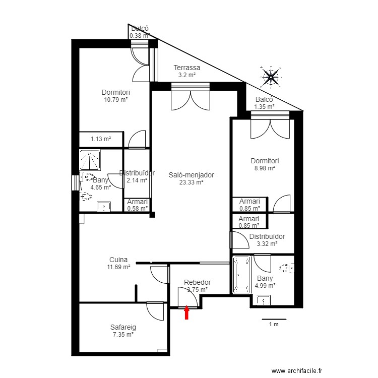 ED CLAUDIA 1 2 LA CORTINADA ORDINO. Plan de 0 pièce et 0 m2