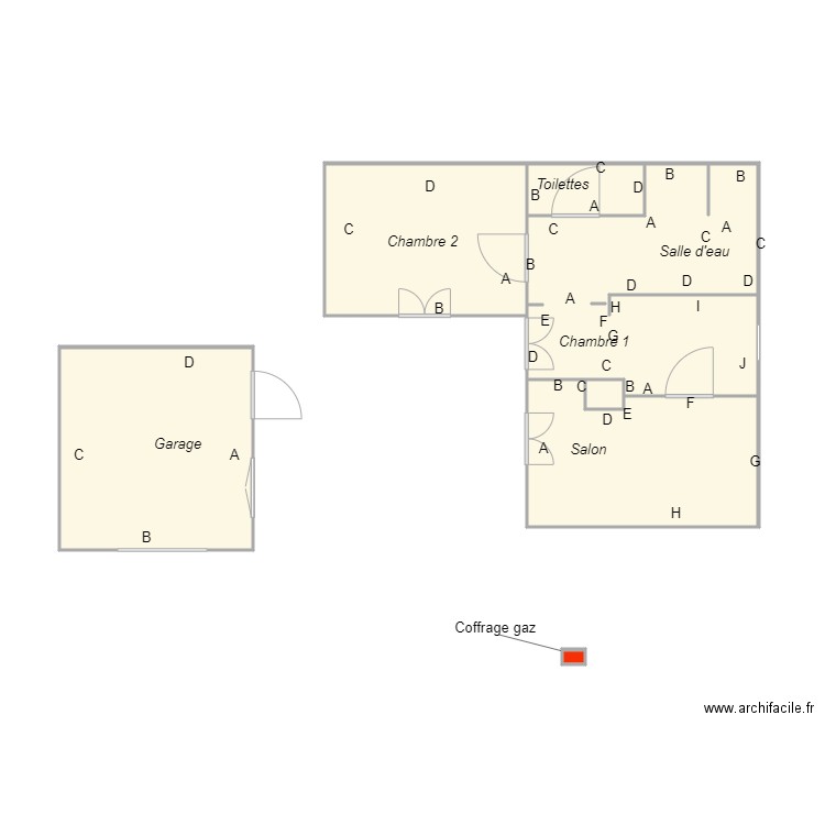 Croquis MILLET2. Plan de 0 pièce et 0 m2