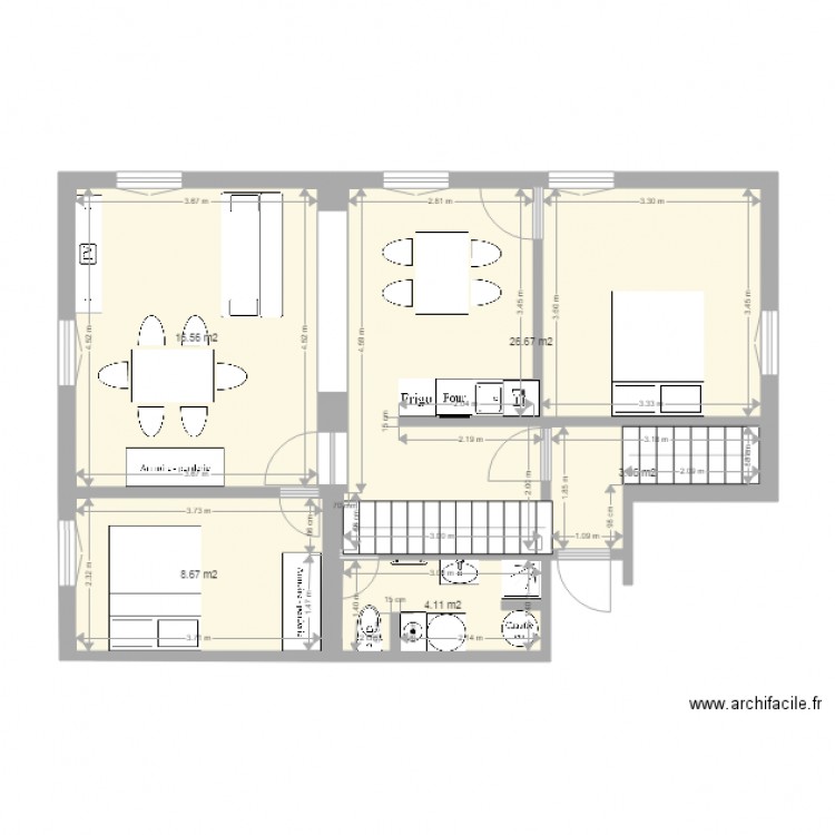 1 Etage Guillaume. Plan de 0 pièce et 0 m2