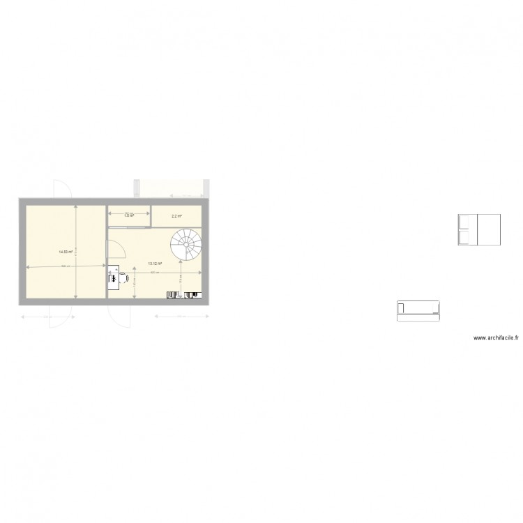 SAINT NAZAIRE MAISON étage 1. Plan de 0 pièce et 0 m2