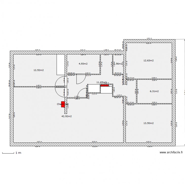 Maison-Etage. Plan de 0 pièce et 0 m2